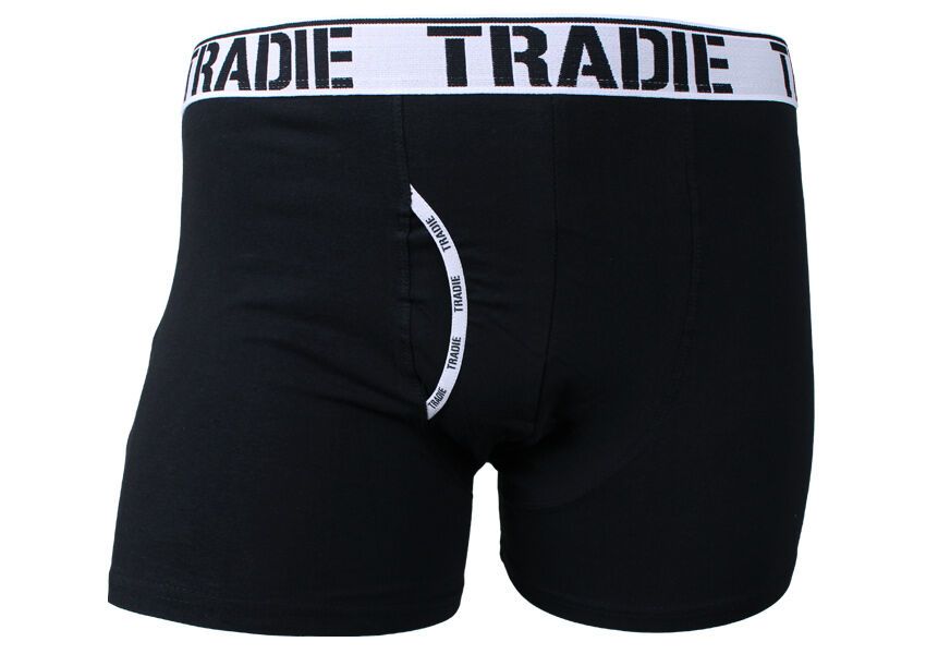 Tradie Men's Fly Front Trunks 3 Pack Blue