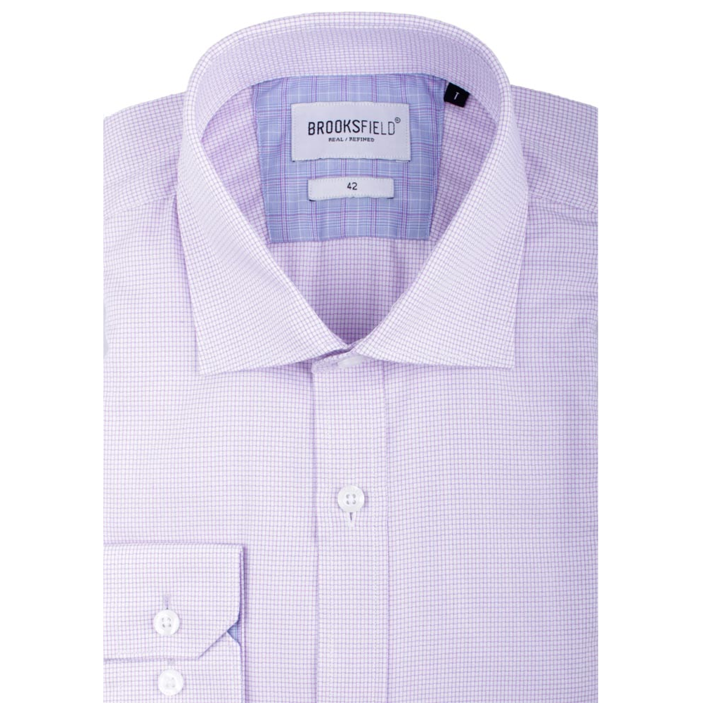 BROOKSFIELD TEX SQUARE TALL C/A L/S SHIRT - TALL MENS SHIRTS | EXTRA ...