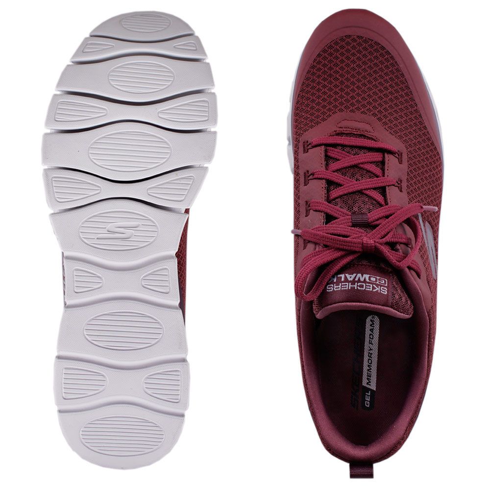 Skechers go walk clearance maroon