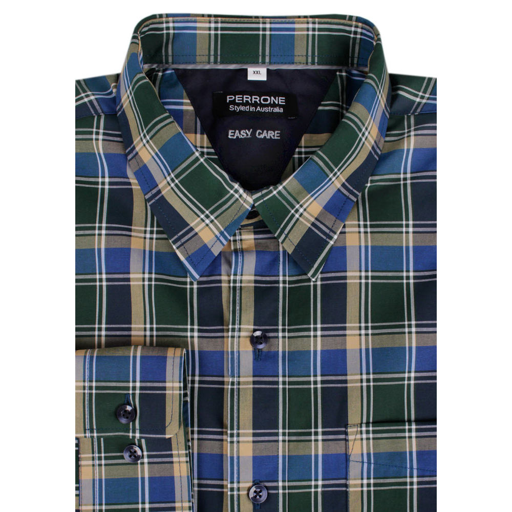 PERRONE PLAID CHECK L/S SHIRT 