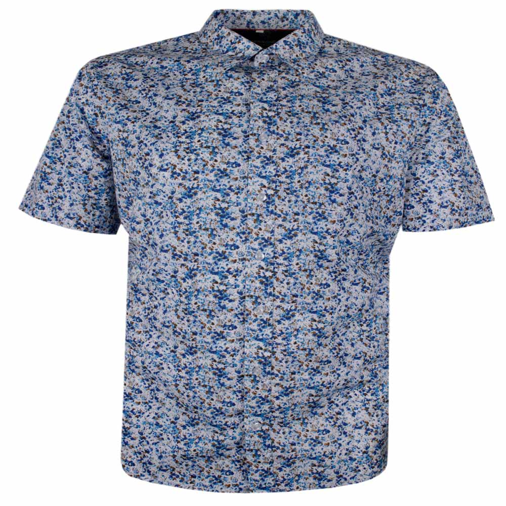 PERRONE ABSTRACT DETAIL S/S SHIRT - BIG SIZE MENS SHIRTS PLUS SIZE ...