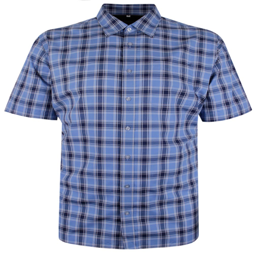 PERRONE PLAID CHECK S/S SHIRT - BIG SIZE MENS SHIRTS PLUS SIZE SHIRTS ...