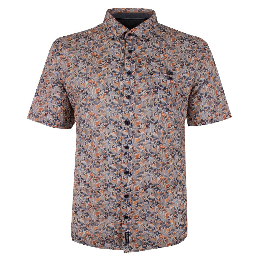 CASA MODA PETAL FLORAL S/S SHIRT