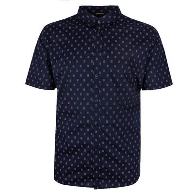 BEN SHERMAN DOTTED GEO S/S SHIRT-sale clearance-KINGSIZE BIG & TALL