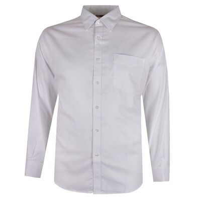 CAMBRIDGE HERRINGBONE 293 L/S BUSINESS SHIRT-shirts casual & business-KINGSIZE BIG & TALL