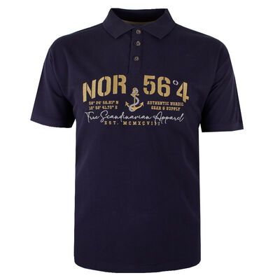 NORTH 56° 56.4 POLO-polos-KINGSIZE BIG & TALL