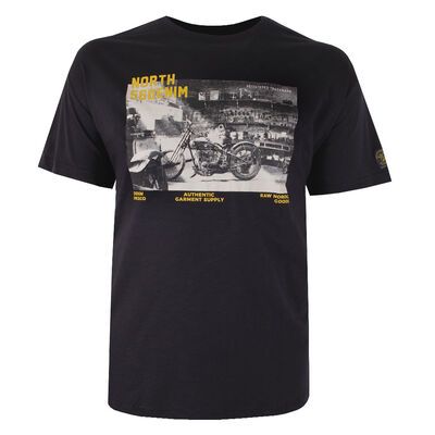 NORTH 56° MOTORBIKE T-SHIRT-sale clearance-KINGSIZE BIG & TALL