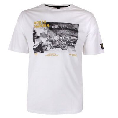 NORTH 56° MOTORBIKE T-SHIRT-tshirts & tank tops-KINGSIZE BIG & TALL