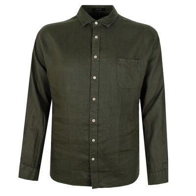 PILBARA 055 LINEN L/S SHIRT-new arrivals-KINGSIZE BIG & TALL