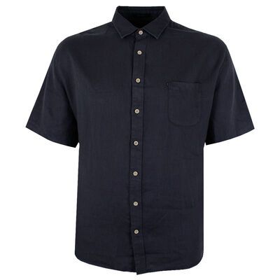 PILBARA 55S LINEN S/S SHIRT-sale clearance-KINGSIZE BIG & TALL