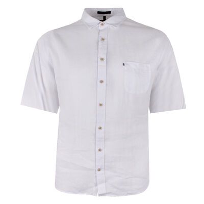 PILBARA 55S LINEN S/S SHIRT-sale clearance-KINGSIZE BIG & TALL