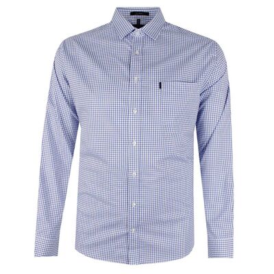 PILBARA C114 GINGHAM CHECK L/S SHIRT-new arrivals-KINGSIZE BIG & TALL