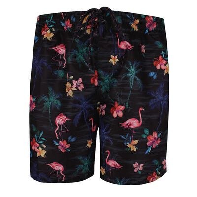 DUKE CAMPTON FLAMINGO BATHERSHORT-swimwear-KINGSIZE BIG & TALL