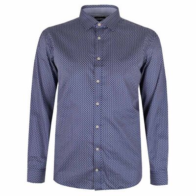 BROOKSFIELD CIRCLE-TWIG DOT L/S BUSINESS SHIRT-shirts casual & business-KINGSIZE BIG & TALL