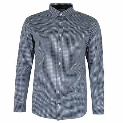 BROOKSFIELD RETRO-BRICK L/S BUSINESS SHIRT-shirts casual & business-KINGSIZE BIG & TALL