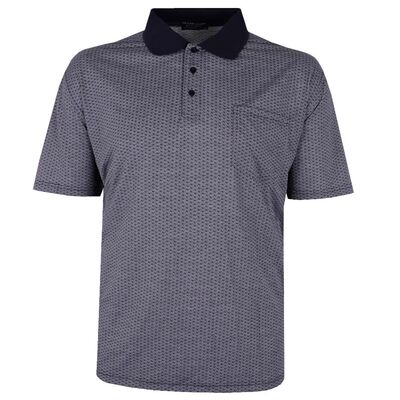 TRADEWINDS 860 PRINT MERC POLO-sale clearance-KINGSIZE BIG & TALL