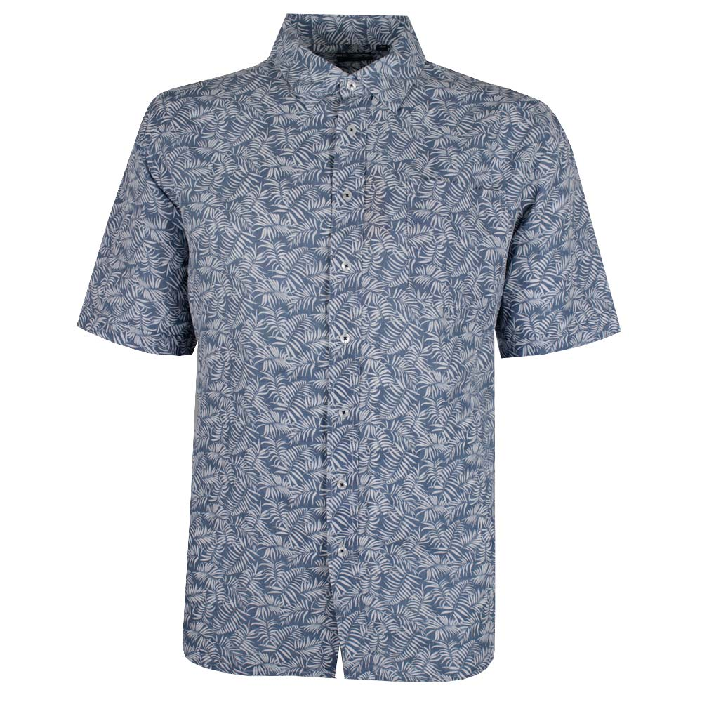 BACKBAY FROND PALM LINEN S/S SHIRT