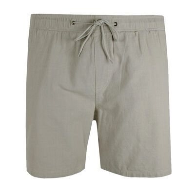 ATLAS LINEN BLEND ELASTIC WAIST SHORT-new arrivals-KINGSIZE BIG & TALL