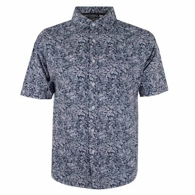 BACKBAY BROAD LEAF S/S SHIRT-sale clearance-KINGSIZE BIG & TALL