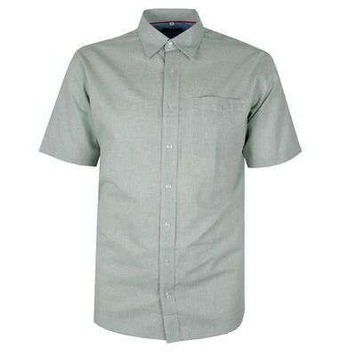 PERRONE GREEN LINEN BLEND S/S SHIRT -new arrivals-KINGSIZE BIG & TALL