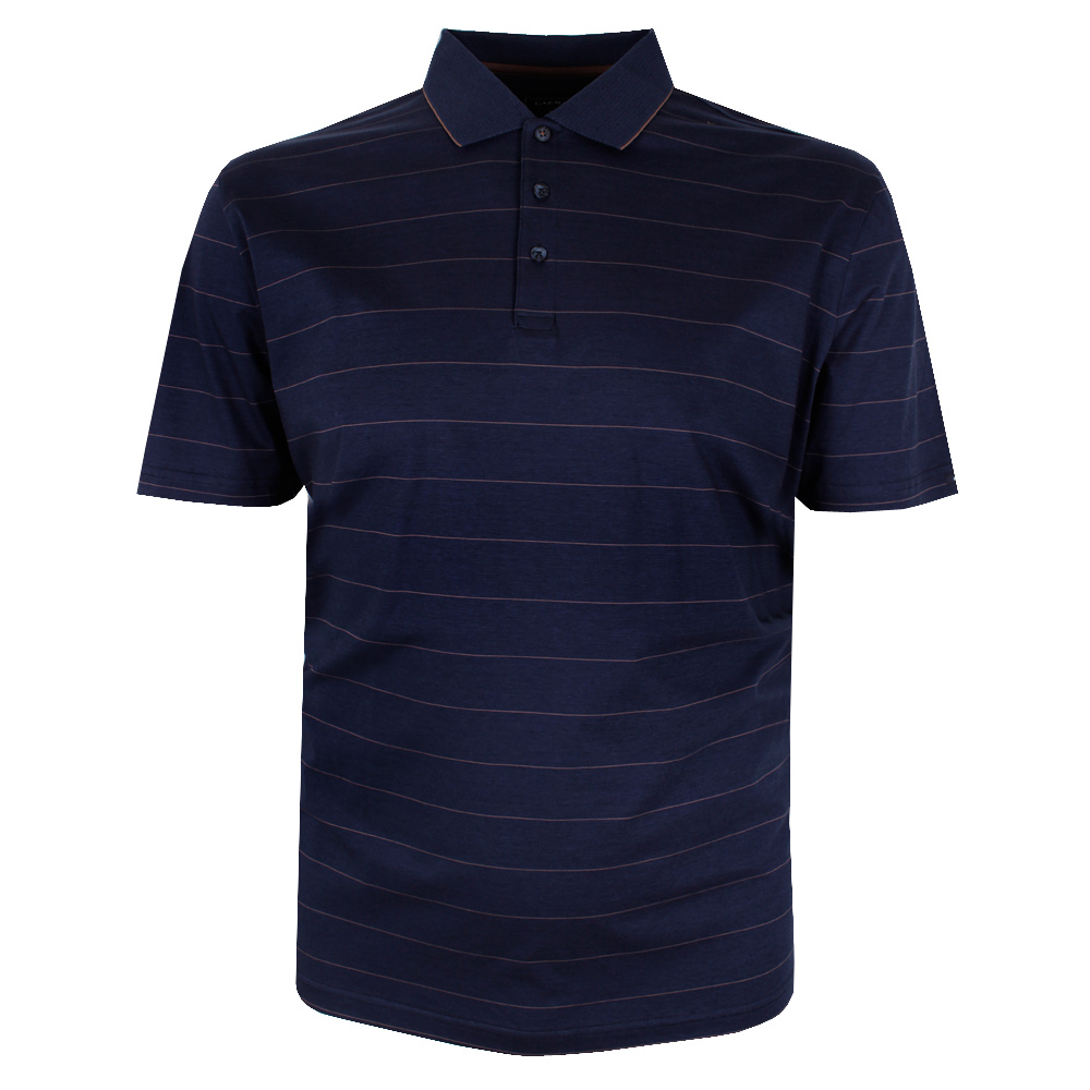 GAZMAN TAN STRIPE POLO