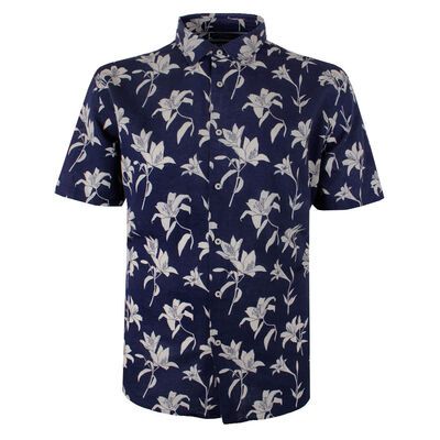 GAZMAN FLOWER STEM S/S SHIRT-new arrivals-KINGSIZE BIG & TALL