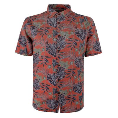 GAZMAN TROPICANA LINEN BLEND S/S SHIRT-new arrivals-KINGSIZE BIG & TALL