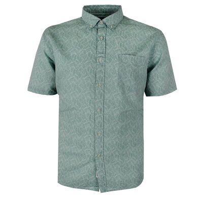 GAZMAN GREEN LEAF S/S SHIRT-new arrivals-KINGSIZE BIG & TALL