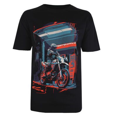 BRONCO MOTOR CROSS BIKE T-SHIRT-new arrivals-KINGSIZE BIG & TALL