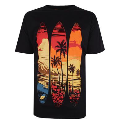 BRONCO TRIPLE SURFBOARD TSHIRT-new arrivals-KINGSIZE BIG & TALL