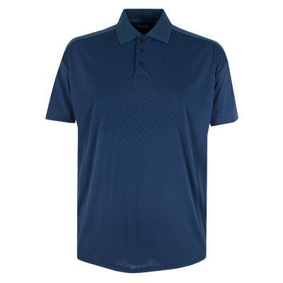 ATLAS AZTEC WEAVE PERFORM STRETCH POLO-polos-KINGSIZE BIG & TALL