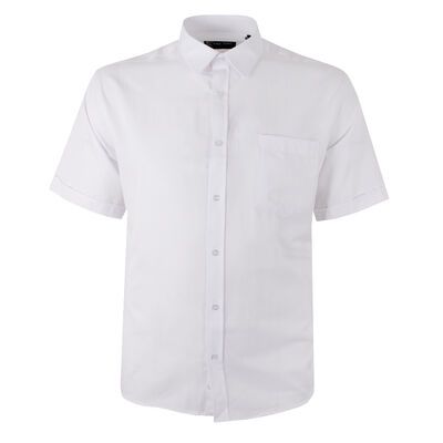 KAM HERRINGBONE S/S SHIRT-new arrivals-KINGSIZE BIG & TALL