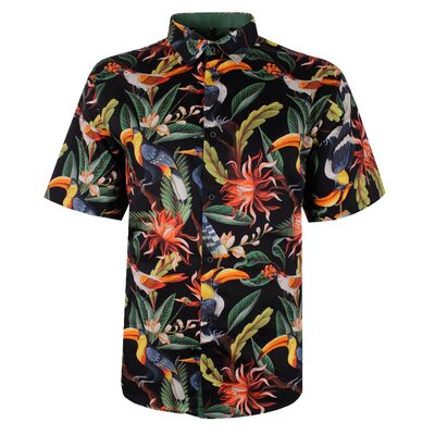 KAM TROPICAL TOUCAN S/S SHIRT-new arrivals-KINGSIZE BIG & TALL