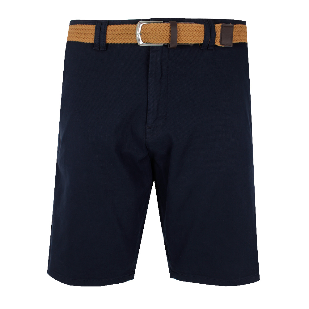 KAM DOBBY BELTED SHORT