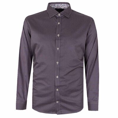 BROOKSFIED GEO 64 L/S BUSINESS SHIRT-new arrivals-KINGSIZE BIG & TALL