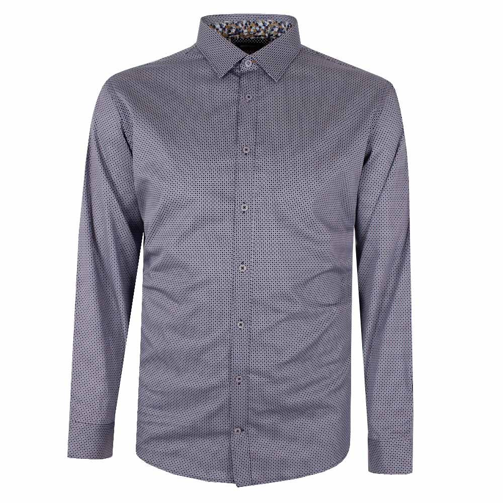 BROOKSFIELD FLOWER-DOT L/S BUSINESS SHIRT