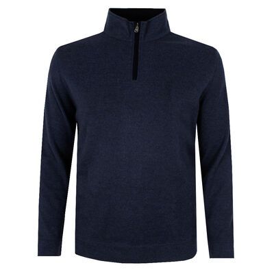 GAZMAN FRENCH RIBBED KNIT ZIP TOP-new arrivals-KINGSIZE BIG & TALL